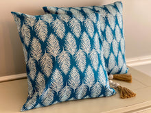 Load image into Gallery viewer, Palms - Deep Teal (24 x 14)