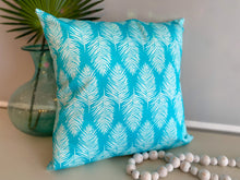 Load image into Gallery viewer, Palms - Turquoise (18 x 18)