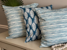 Load image into Gallery viewer, Gentle Swells Pillow - Dark Teal (20 x 20)