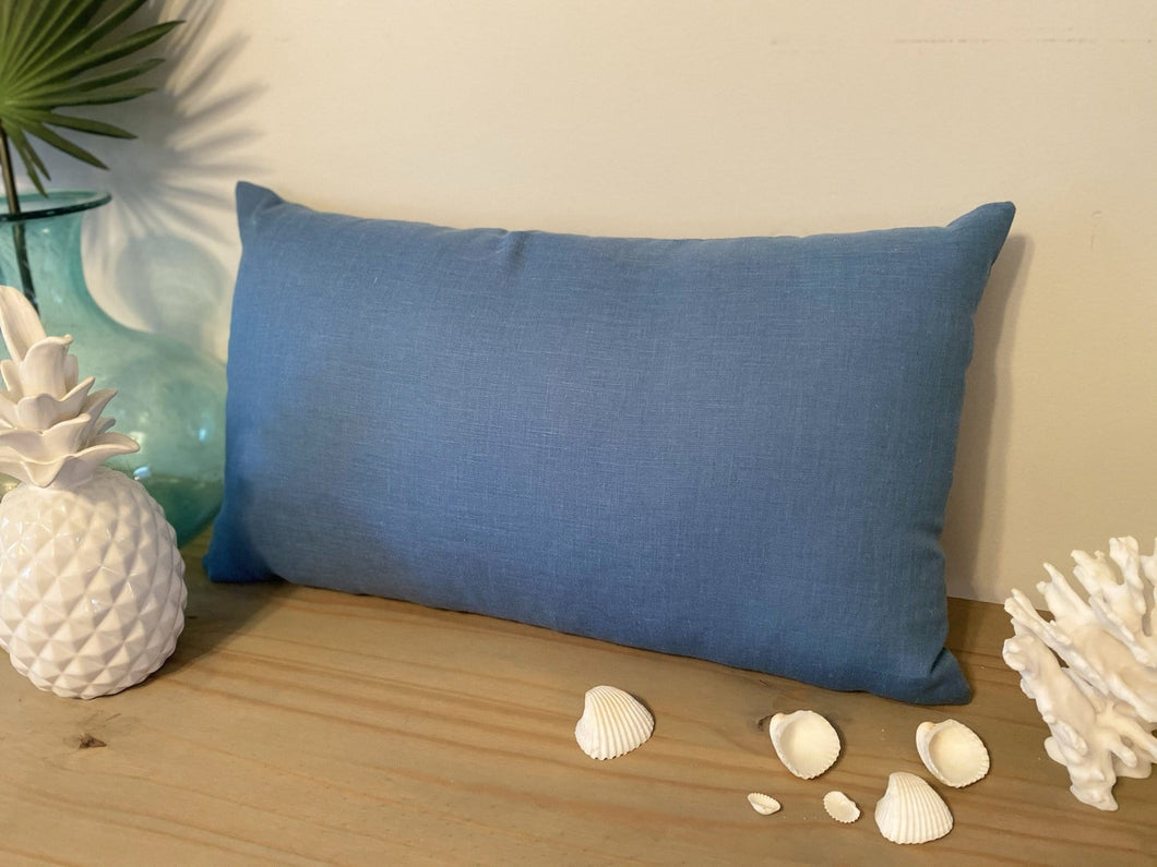 Lagoon Linen Pillow (24 x 14)