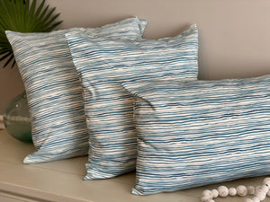 Gentle Swells Pillow - Dark Teal (18 x 18)