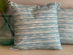 Gentle Swells Pillow - Dark Teal (20 x 20)